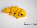 Baby Leopard Gecko Flexi Keyring Yellow