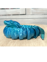 Blue Green Silk Flexi Snake