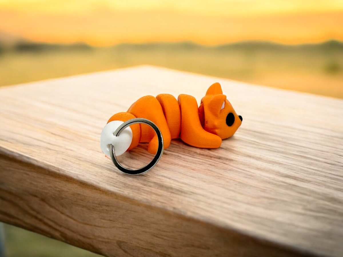 Flexi Baby Fox Keyring