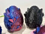 Dragon Egg Black Sparkle and Blue Magenta Silk