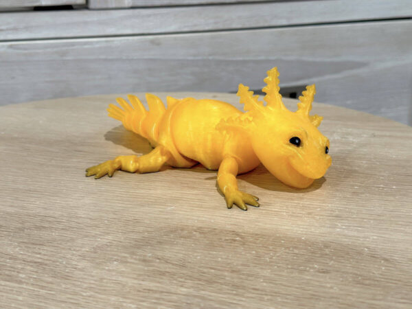 Laughing Axolotl Yellow Glass