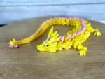 Crystal Dragon Yellow with Pink Pastel crystal