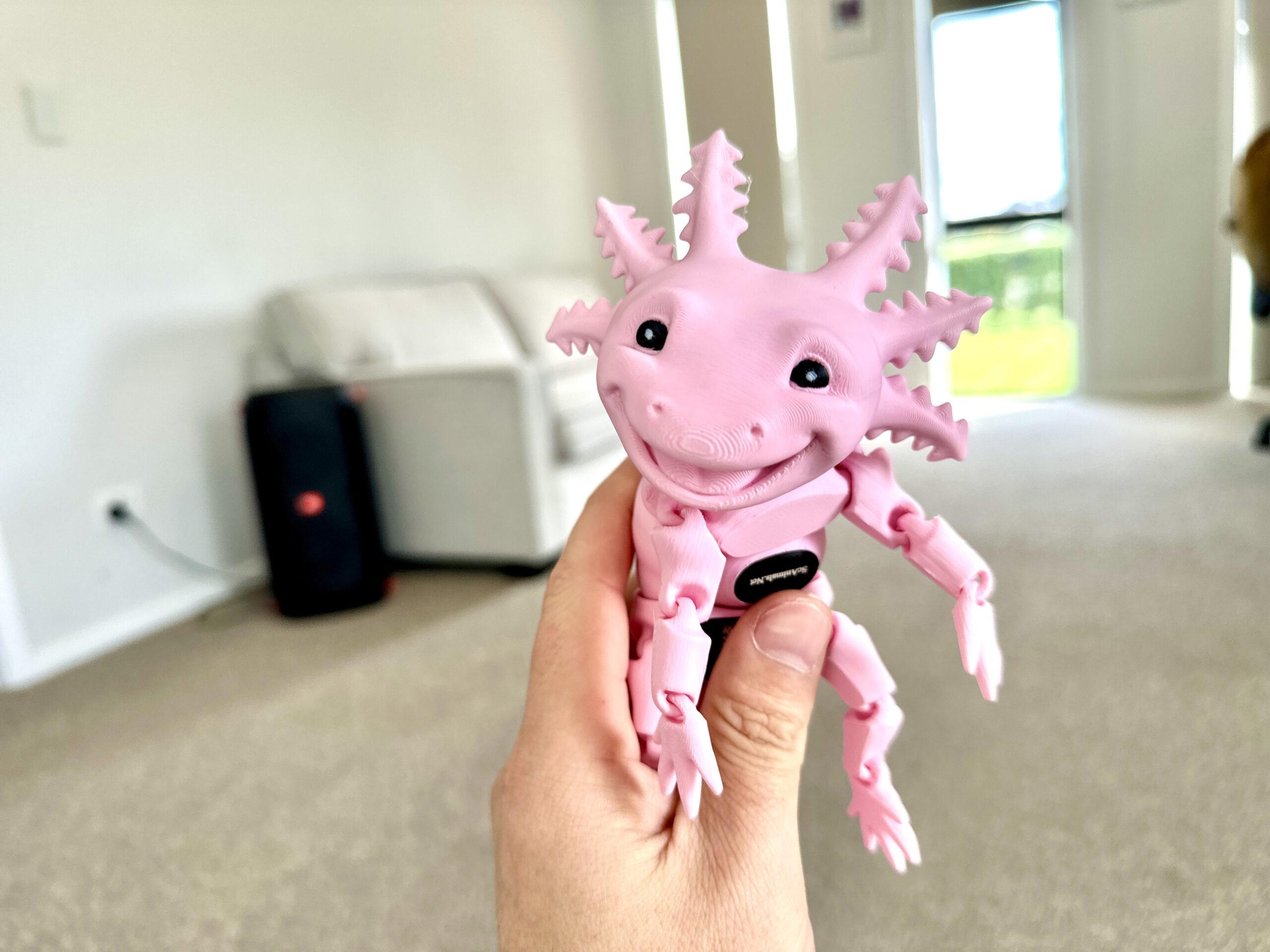 Laughing Axolotl Pink Pastel