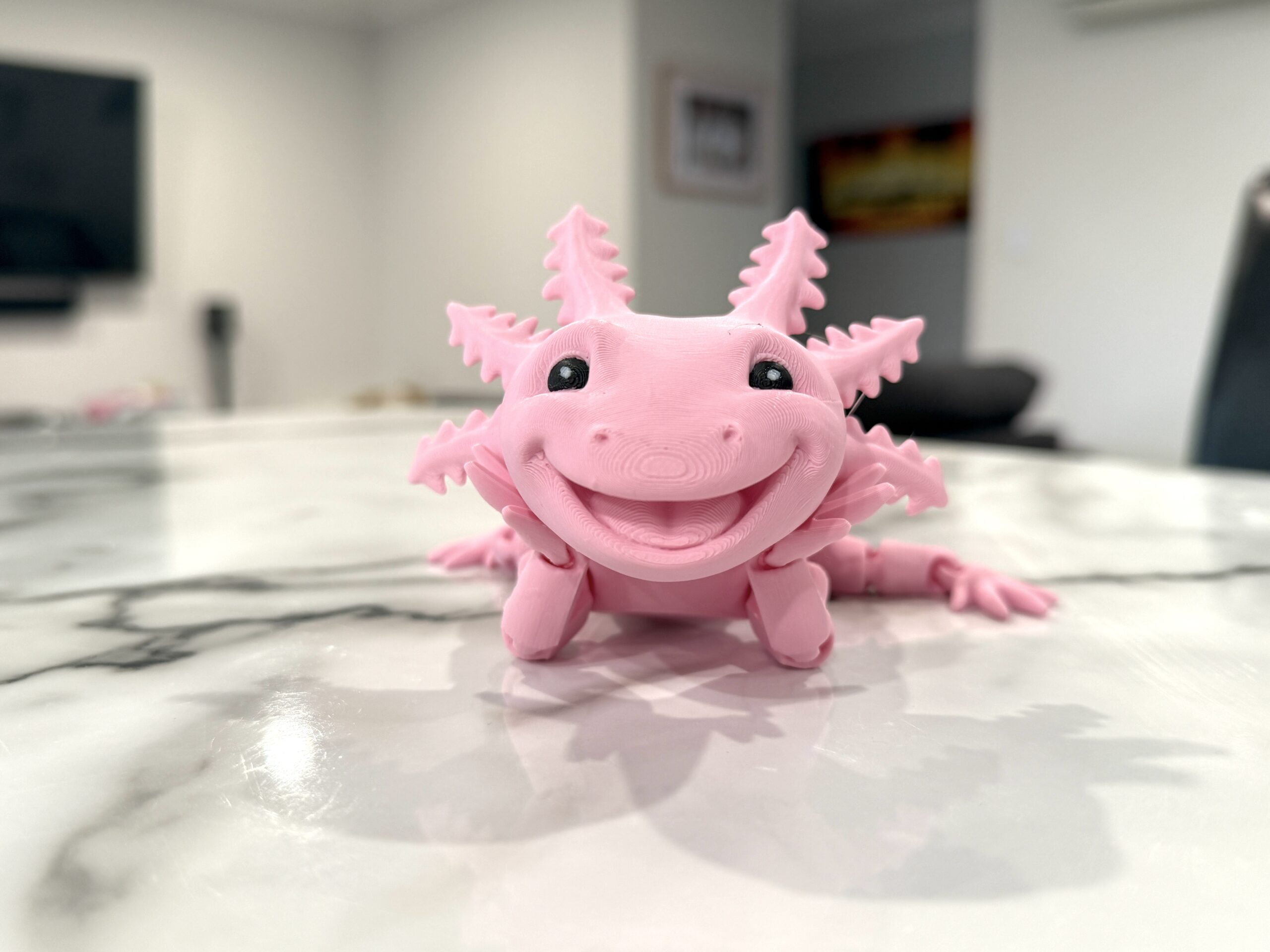 Laughing Axolotl - Pink Pastel