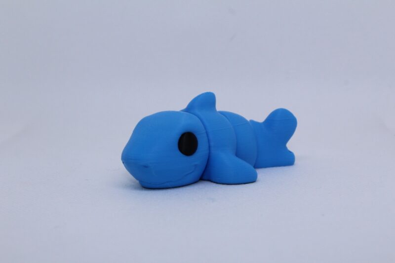Flexi Baby Shark Keyring - Blue