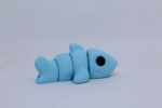 Baby shark keyring blue