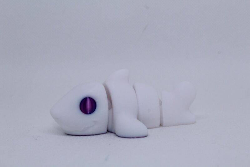 Flexi Baby Shark Keyring - White