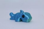 Flexi Baby Shark Keyring - Blue Green Silk