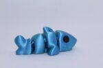 Flexi Baby Shark Keyring - Blue Green Silk