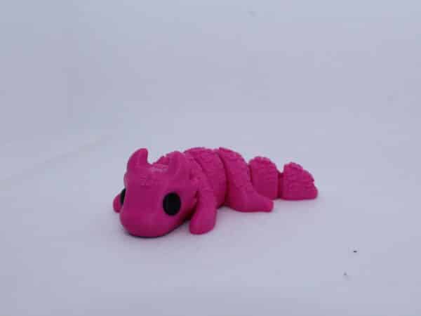 Baby Lucky Dragon keyring Pink