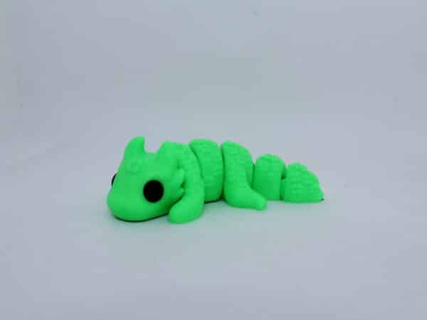 Baby Lucky Dragon Keyring Green