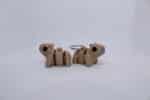 Baby Capybara Flexi Keyring Bone