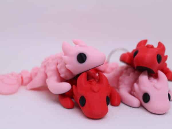 Baby Love Dragon Red & Pink