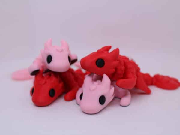 Baby Love Dragon Red & Pink