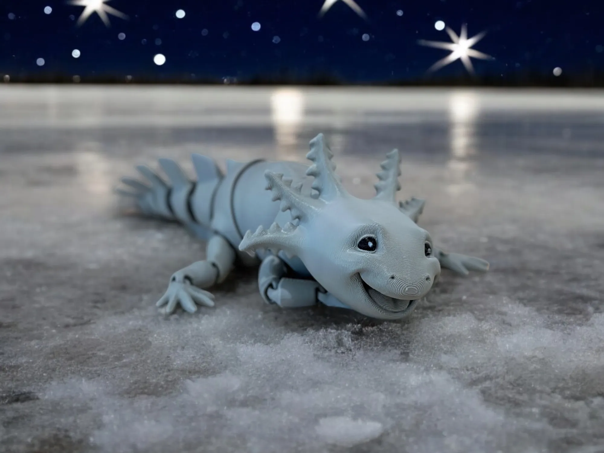 Laughing Axolotl - Grey