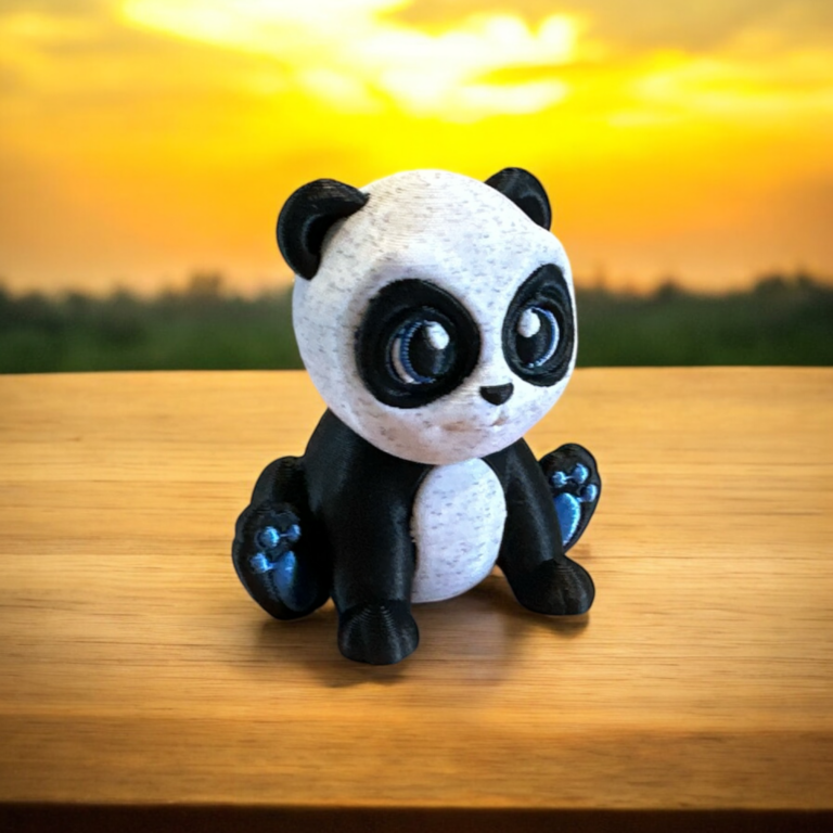 Panda Blue Feet