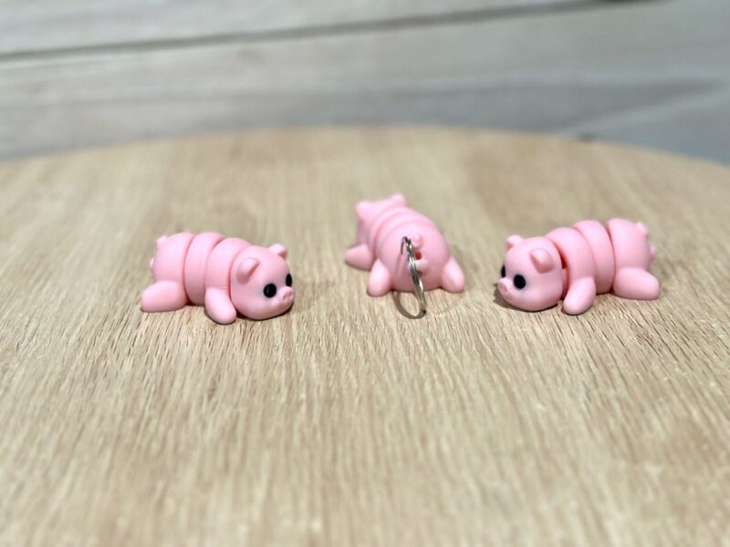 Pig Keyring Pink