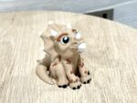 Baby Triceratops just hatched Bone White Color