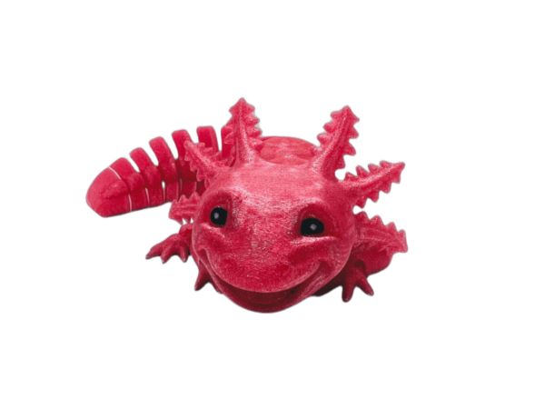 Laughing Pink Sparkle Axolotl