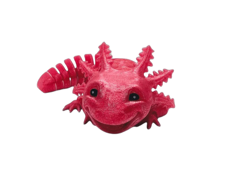 Laughing Pink Sparkle Axolotl