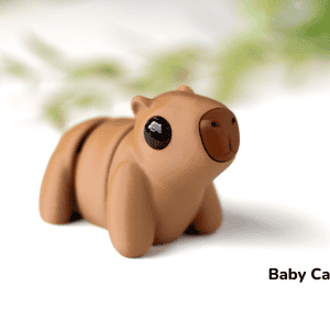 Baby Capybara Flexi Keyring