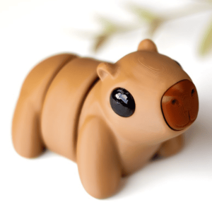 Baby Capybara Flexi Keyring