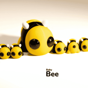 Baby bee Keyring