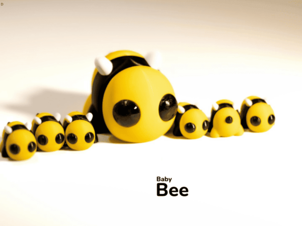 Baby bee Keyring