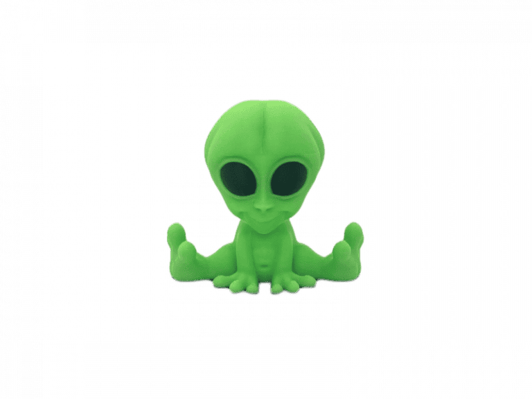 Alien Green with Black Eyes