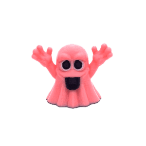 Glow in the dark pink ghost