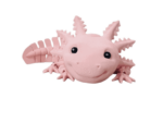 Smiling Pink Pastel Axolotl