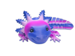 Pink Purple Rainbow Axolotl