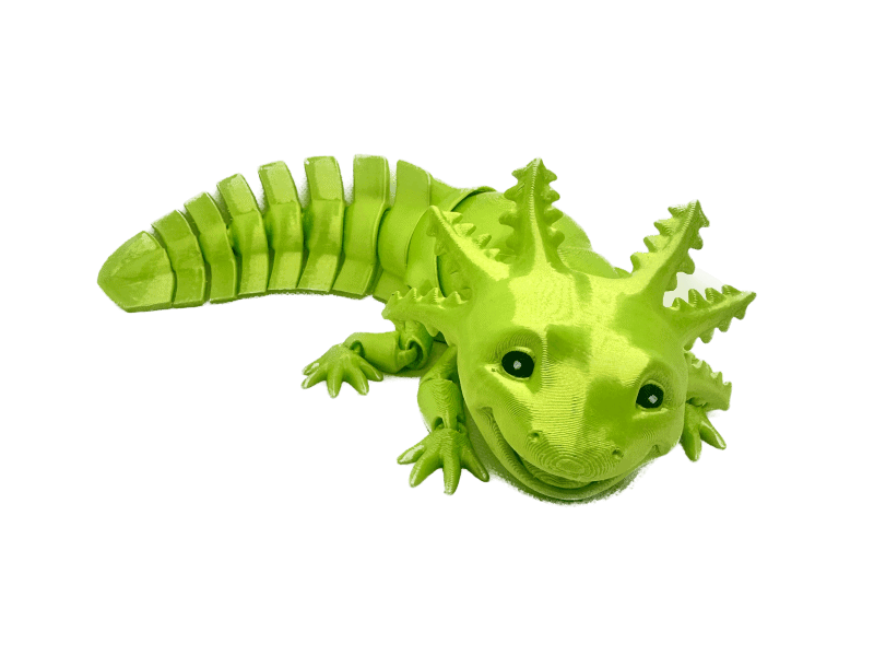 Laughing Green Silk Axolotl