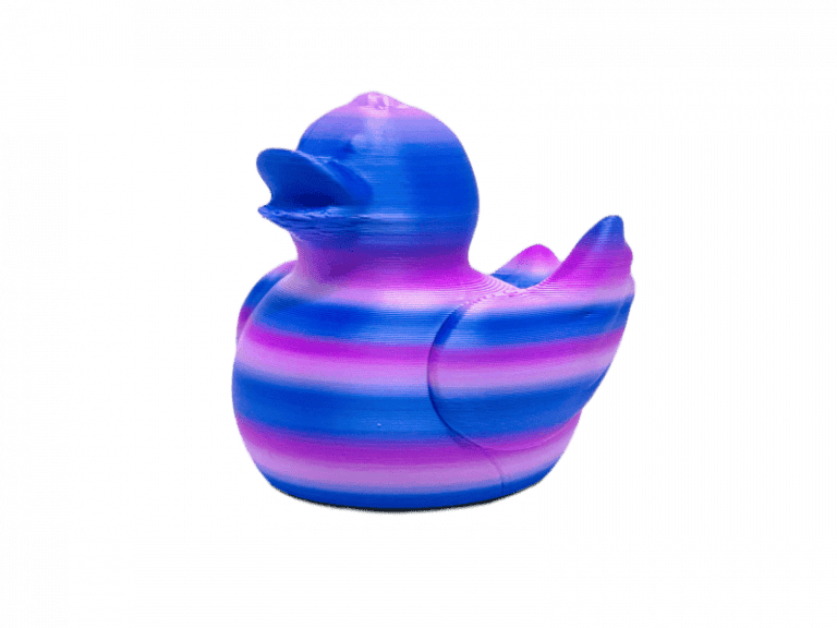 Pink Purple Rainbow Duck