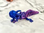 Robo Axolotl Blue Magenta