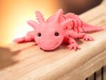 Smiling Axolotl - Pink Glow