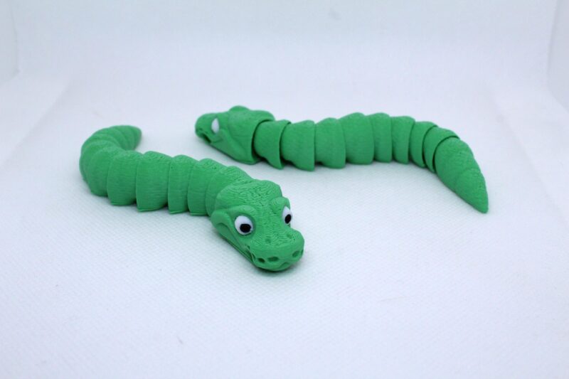 Flexi Snake Keyring Grass Green