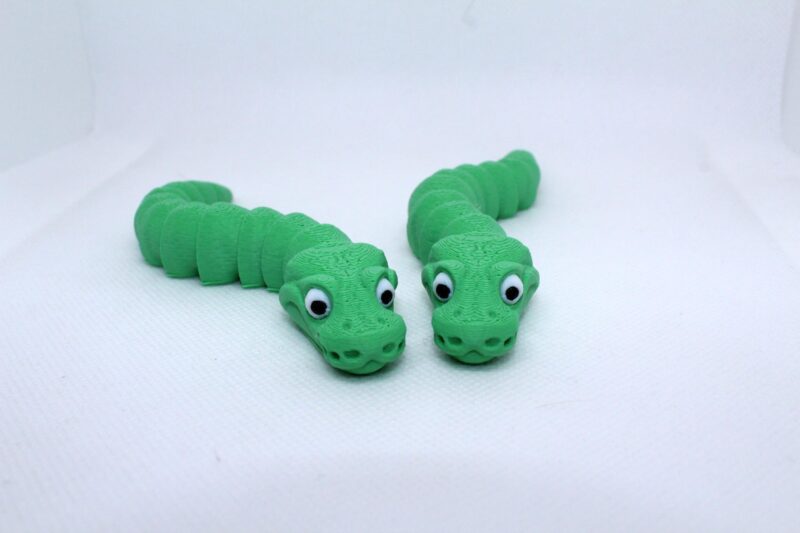 Flexi Snake Keyring Grass Green