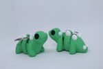 Flexi Baby Stegosaurus Keyring grass green