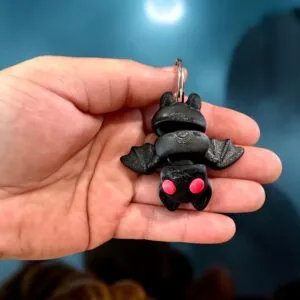 Tiny Bat flexi Keyring