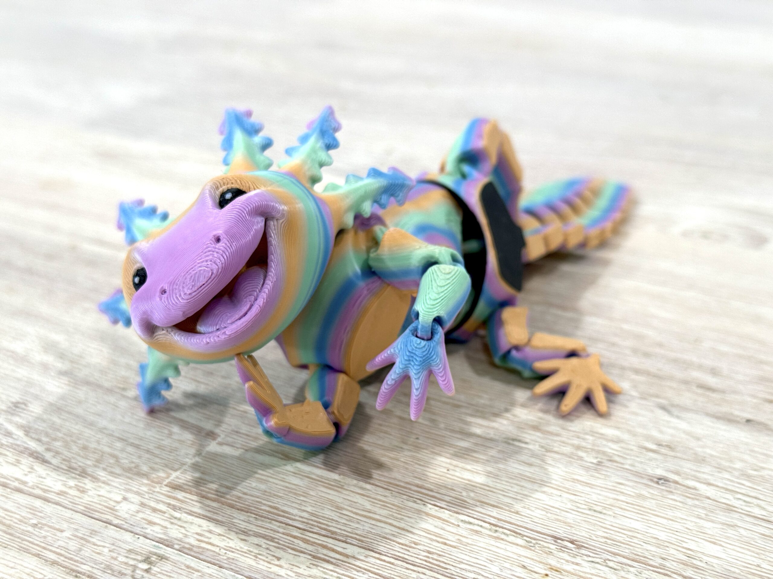 Laughing Axolotl - Pastel Rainbow