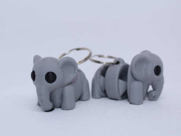 Flexi Elephant Keyring