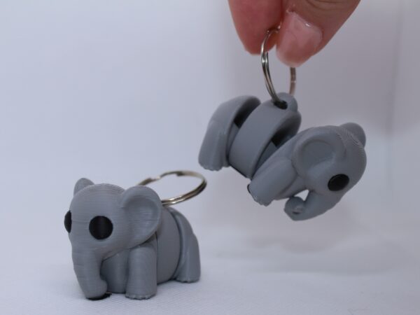 Flexi Elephant Keyring