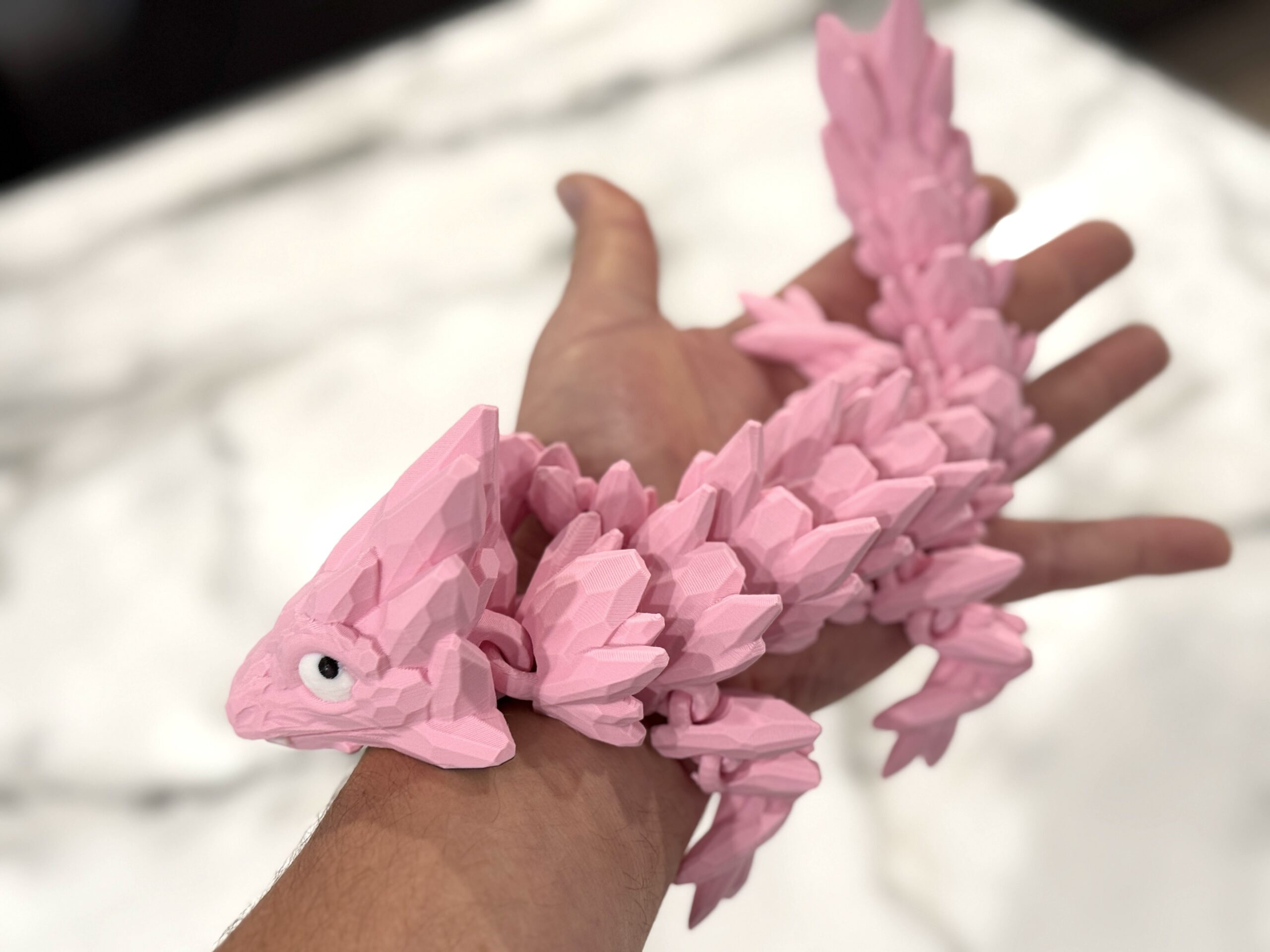 Gemstone Baby Dragon - Pink Pastel