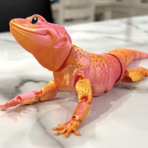 Leopard Gecko - Pink Gold Silk