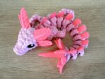 Axolotl Dragon - Pink Pastel with Pink Spikes