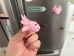 Axolotl Fridge Magnet - Pink Pastel