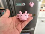 Axolotl Fridge Magnet - Pink Pastel